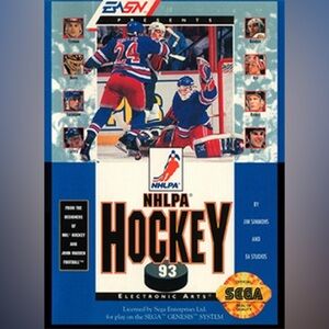 Vintage NHLPA Hockey '93 (Sega Genesis, 1992) Video Game Sports TESTED Works